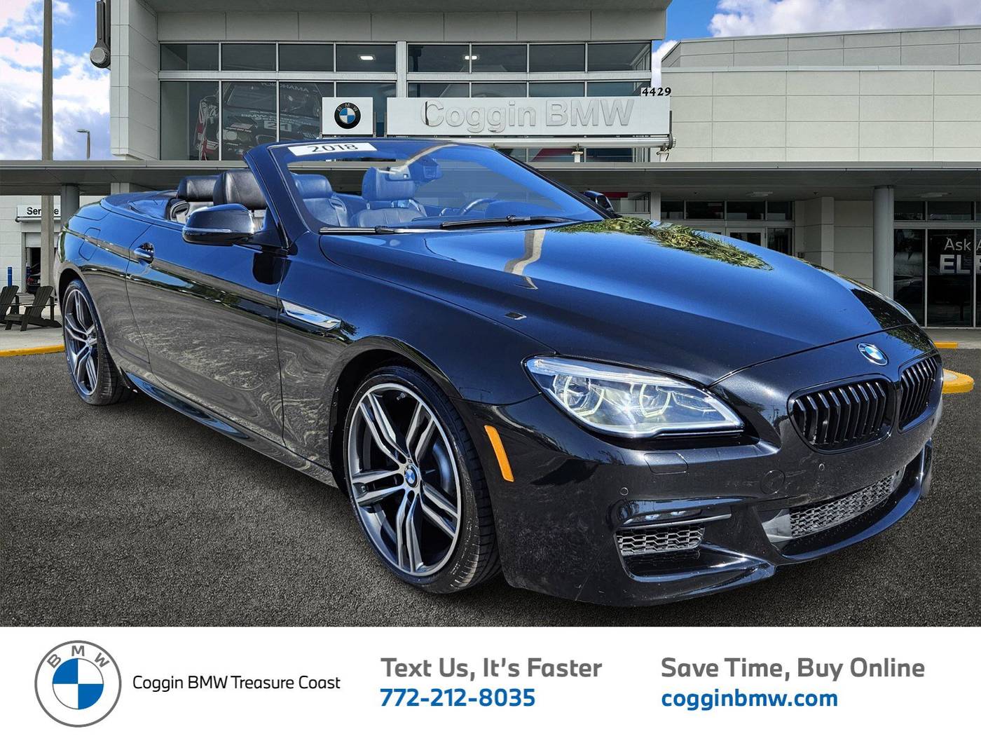 2018 BMW 6 Series 640i — Convertible — 36,236 mi — Ft. Pierce, FL