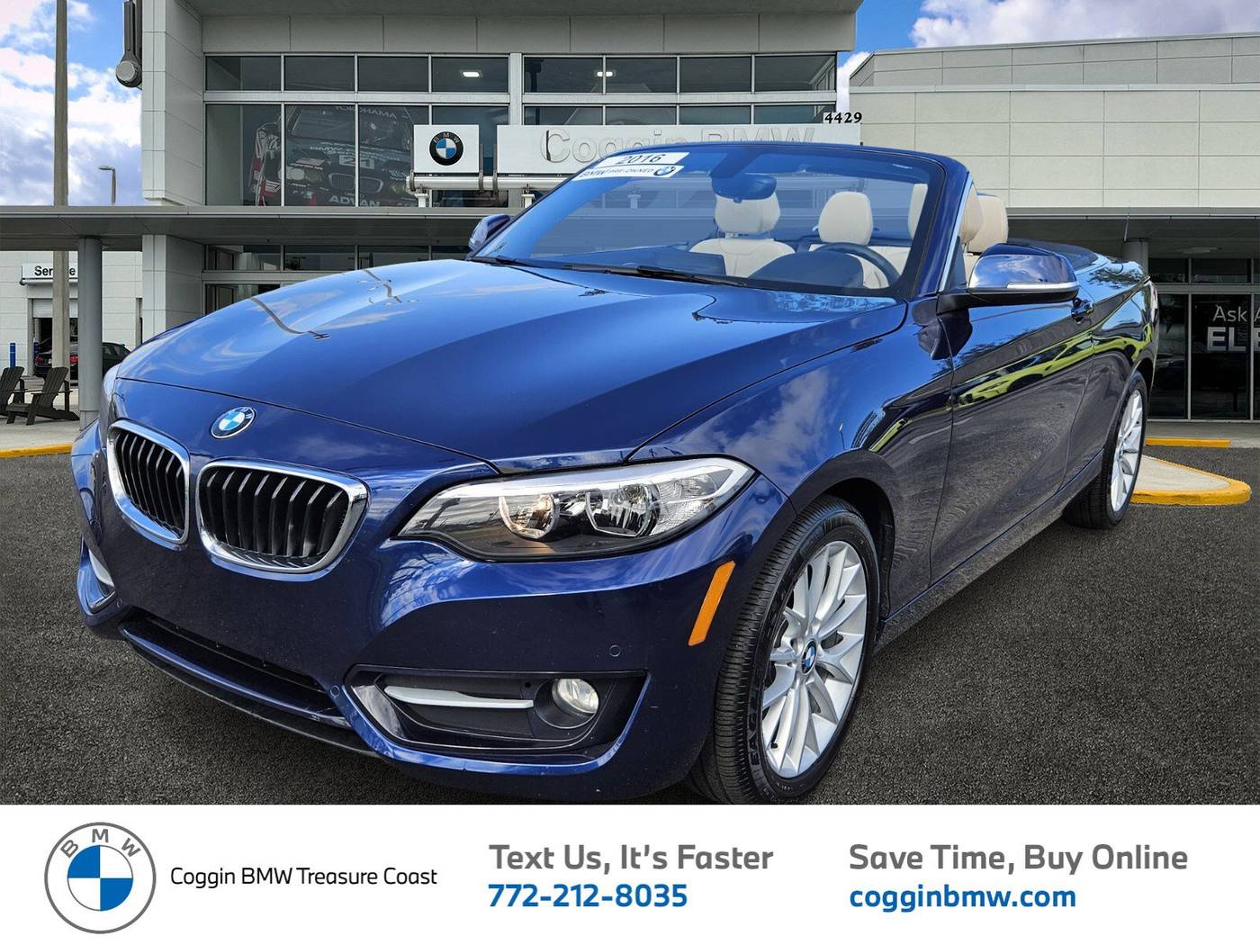 2016 BMW 2 Series 228i — Convertible — 42,483 mi — Ft. Pierce, FL