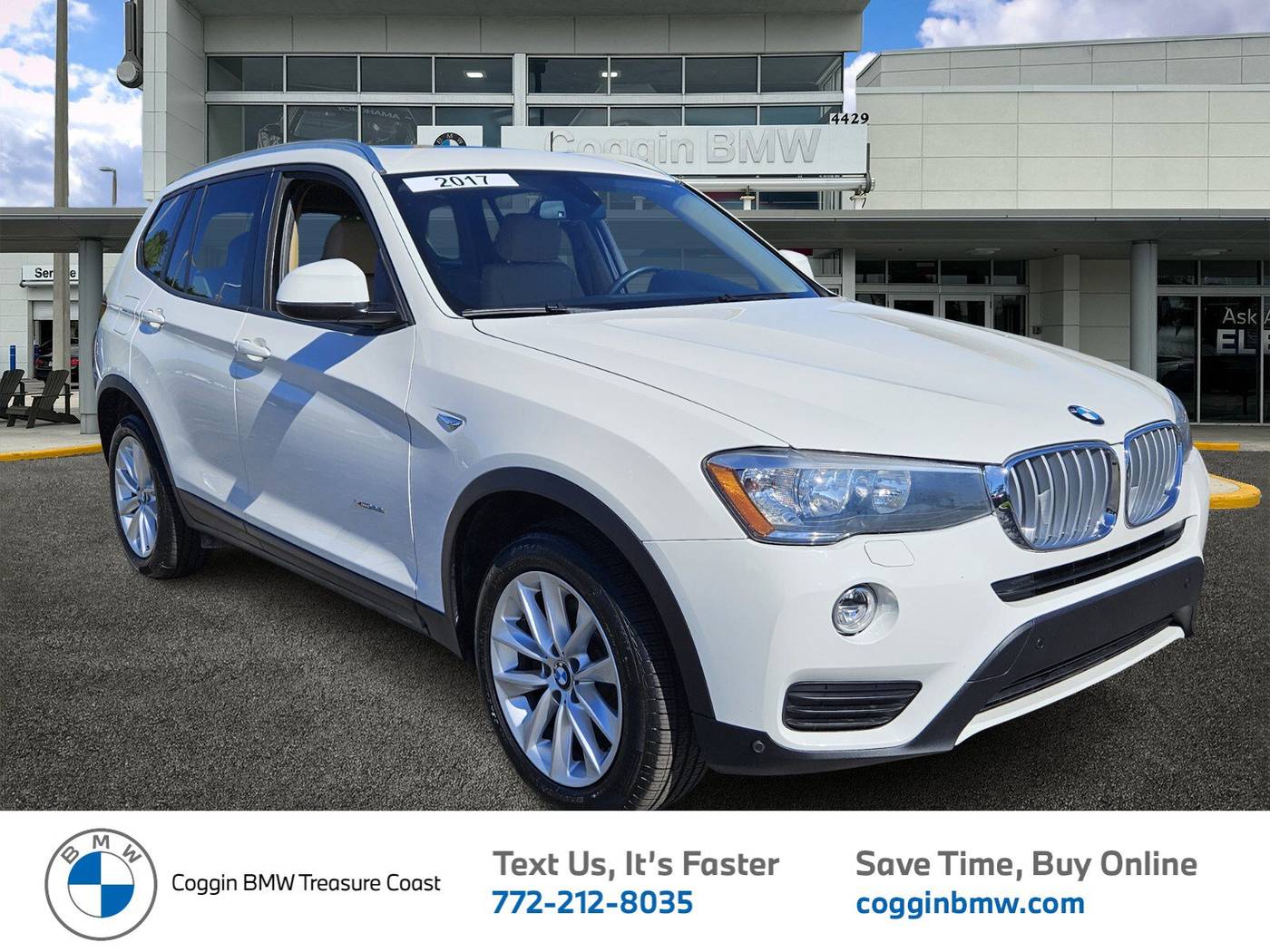 2017 BMW X3 28i — SUV — 70,868 mi — Ft. Pierce, FL