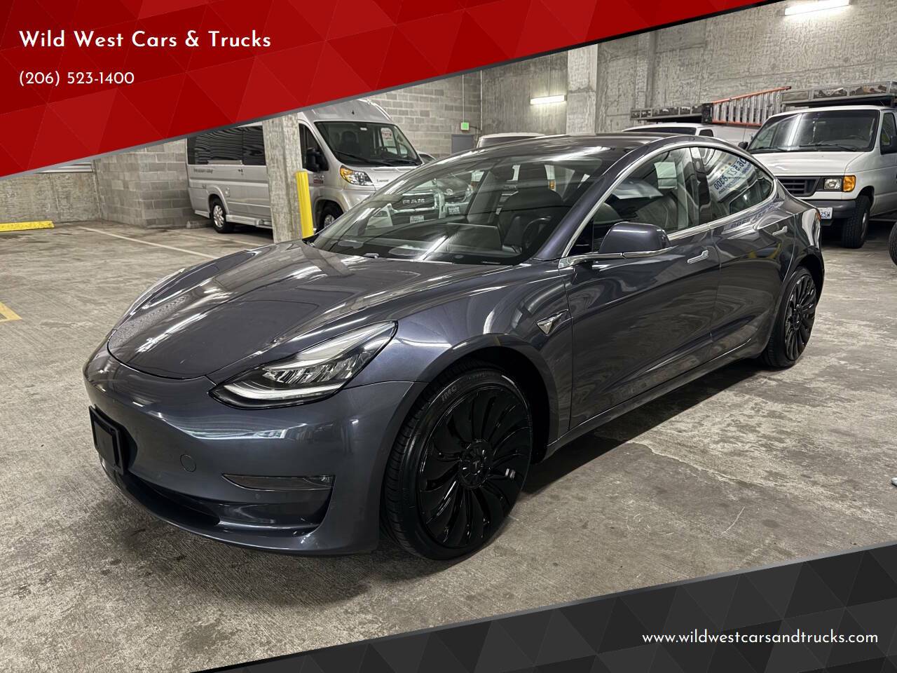 2018 Tesla Model 3 Long Range — Sedan — 61,481 mi — Seattle, WA