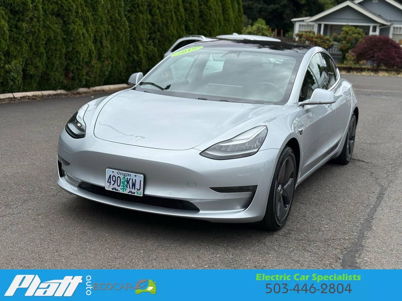 2018 Tesla Model 3 Long Range — Sedan — 44,084 mi — Milwaukie, OR