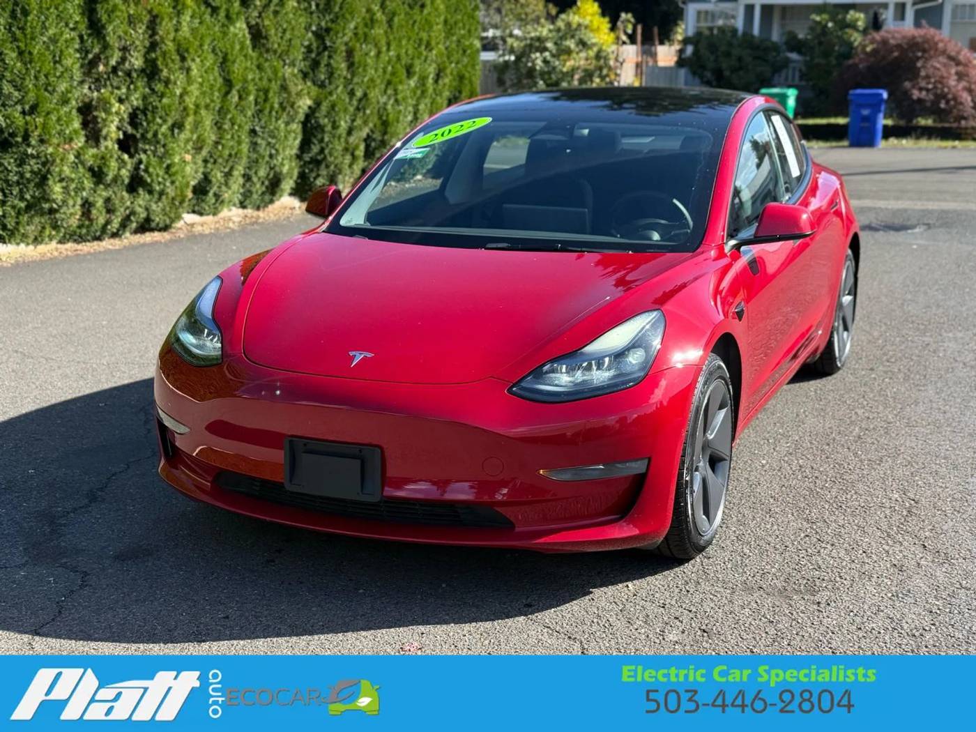 2022 Tesla Model 3 Long Range — Sedan — 18,562 mi — Milwaukie, OR