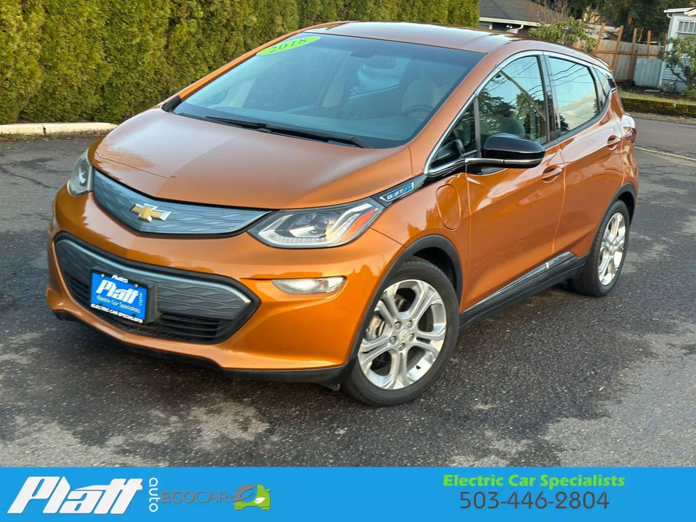 2018 Chevrolet Bolt EV LT — Hatchback — 38,155 mi — Milwaukie, OR