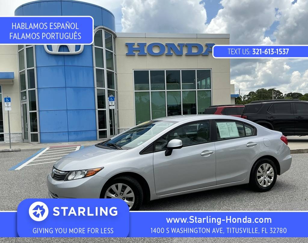 2012 Honda Civic LX — Sedan — 140,367 mi — Titusville, FL