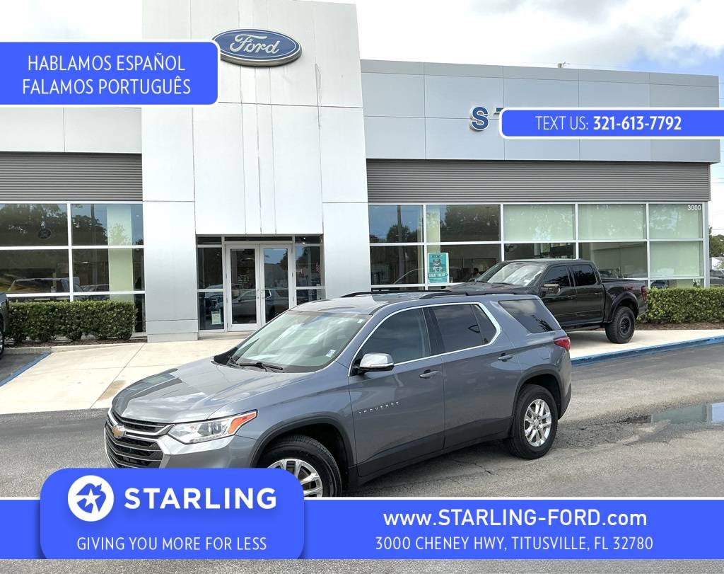 2019 Chevrolet Traverse LT Cloth — SUV — 93,187 mi — Titusville, FL