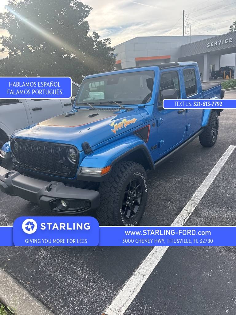 2024 Jeep Gladiator Jeep Beach — Pickup Truck — 4,164 mi — Titusville, FL