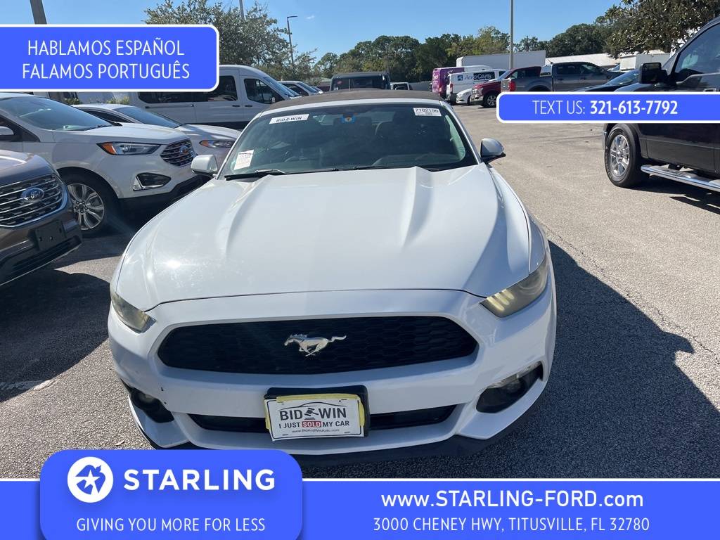 2015 Ford Mustang V6 — Convertible — 76,972 mi — Titusville, FL
