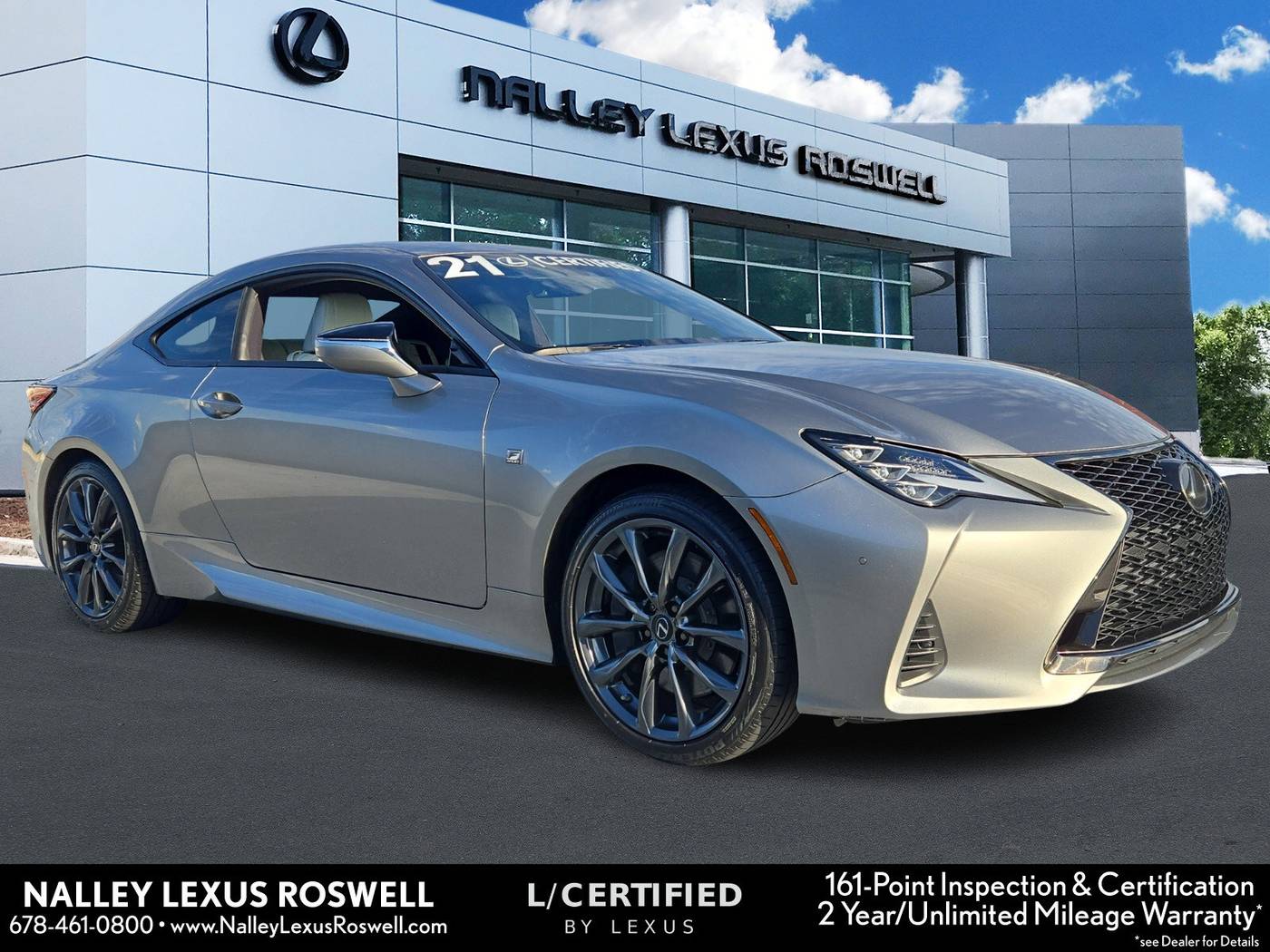 2021 Lexus RC RC 350 F SPORT — Coupe — 39,289 mi — Roswell, GA