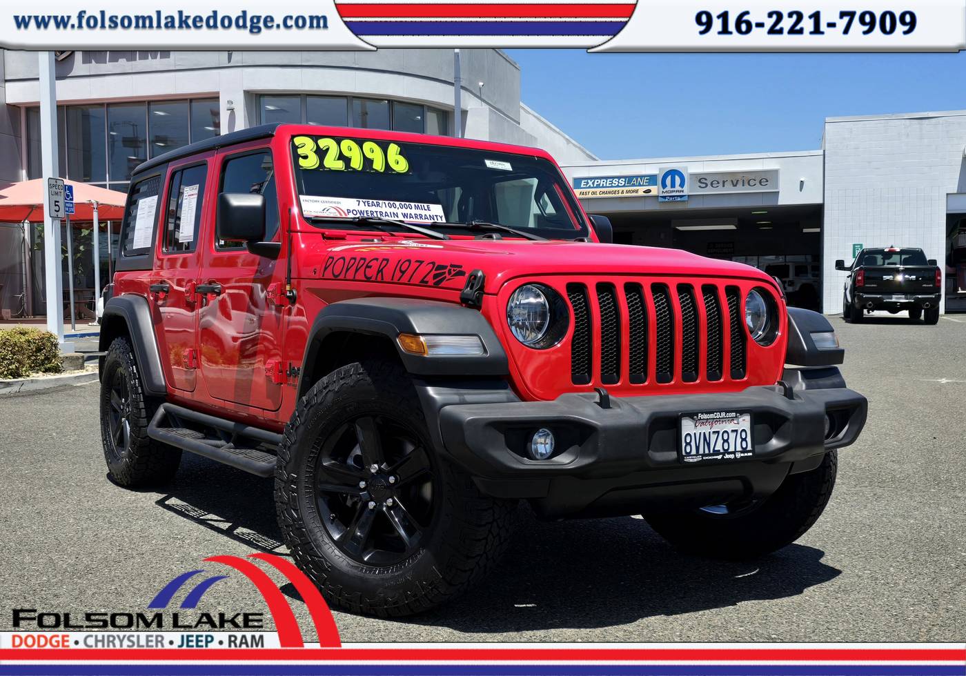 2021 Jeep Wrangler Sport Altitude — SUV — 58,057 mi — Folsom, CA