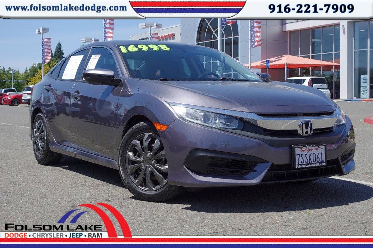 2016 Honda Civic LX — Sedan — 76,447 mi — Folsom, CA