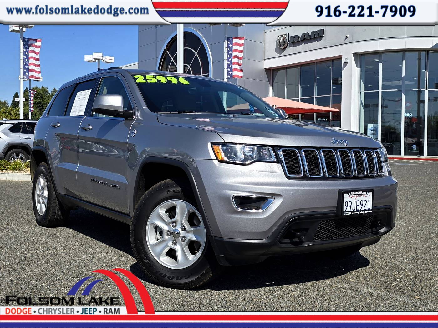 2017 Jeep Grand Cherokee Laredo — SUV — 29,928 mi — Folsom, CA