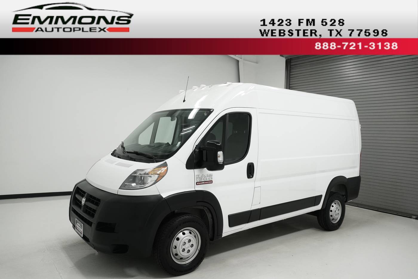2017 Ram ProMaster Cargo Van 1500 — Cargo Van — 11,502 mi — Webster, TX