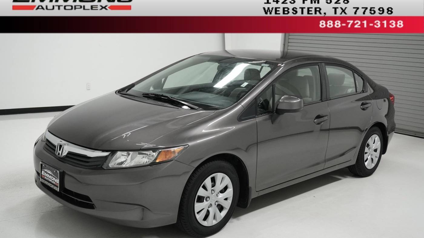 2012 Honda Civic LX — Sedan — 23,818 mi — Webster, TX