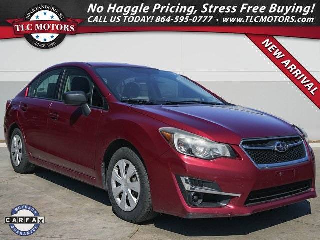 2015 Subaru Impreza 2.0i — Sedan — 105,420 mi — Moore, SC