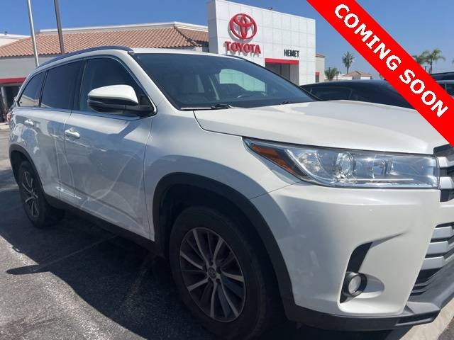 2019 Toyota Highlander XLE — SUV — 72,746 mi — Hemet, CA