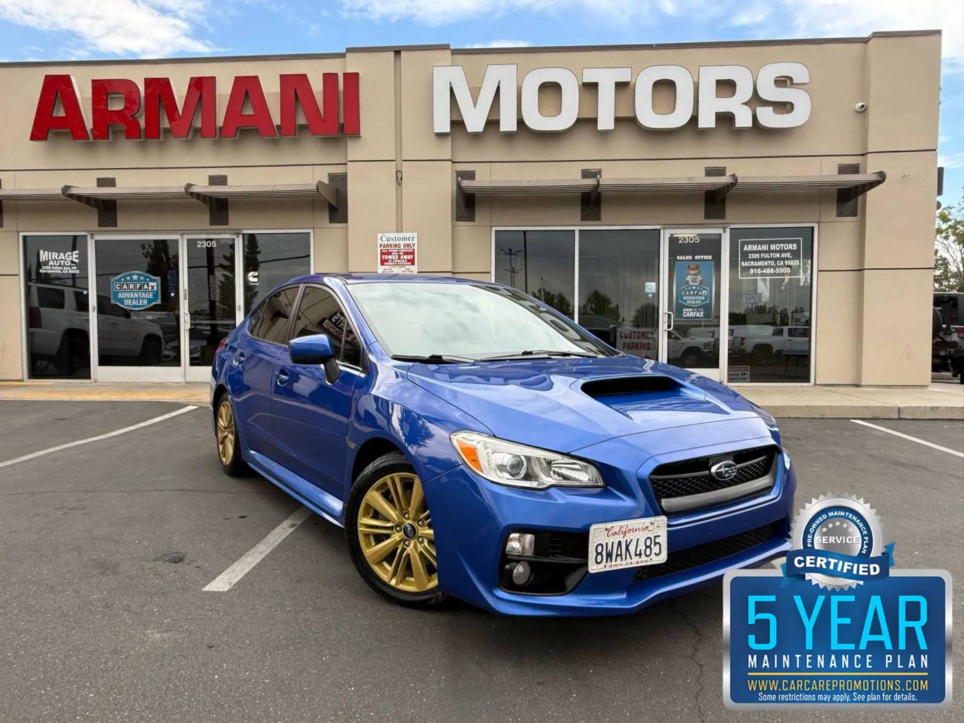 2016 Subaru WRX Base — Sedan — 143,926 mi — Roseville, CA