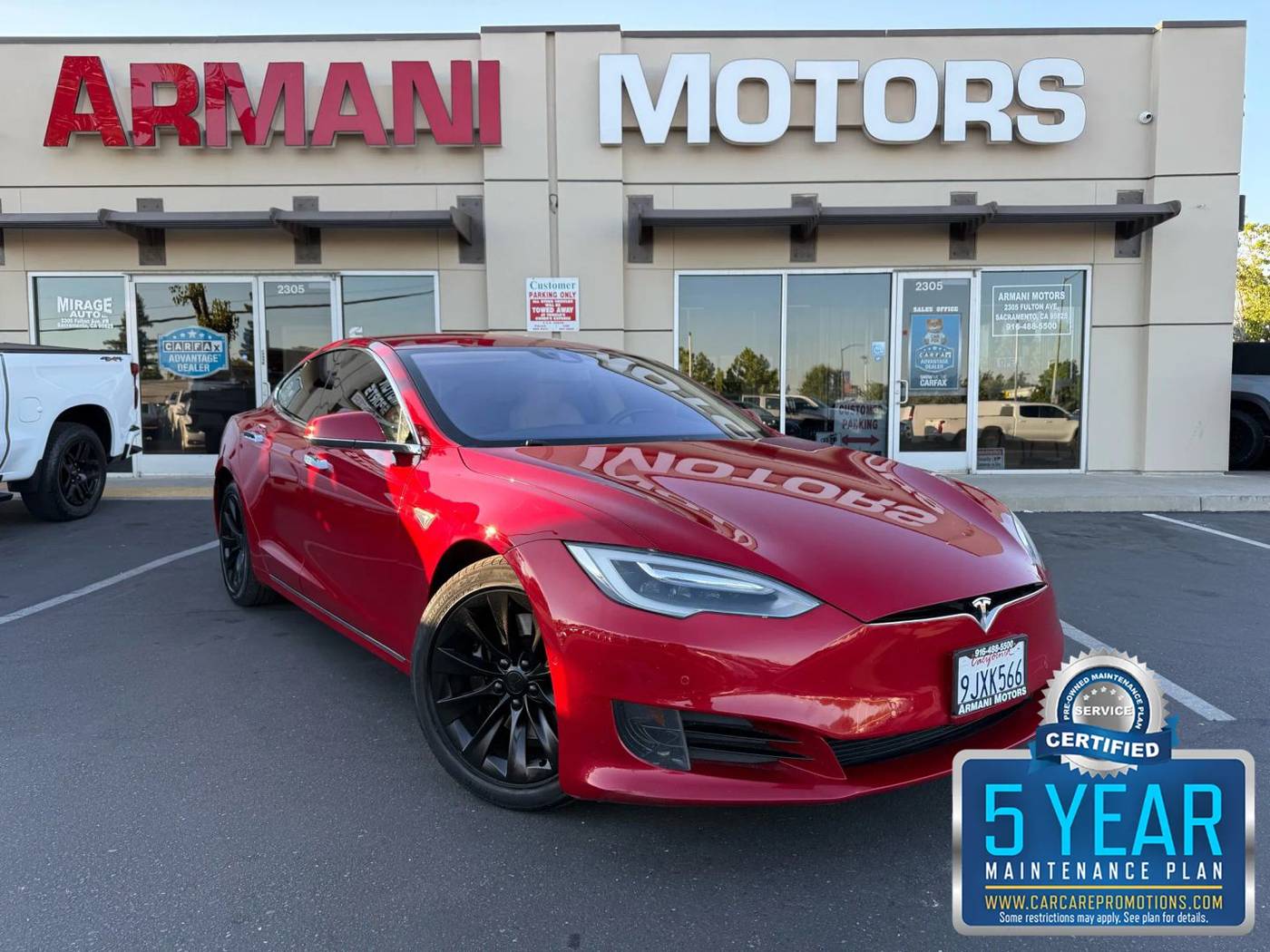 2016 Tesla Model S 75 — Hatchback — 80,505 mi — Roseville, CA