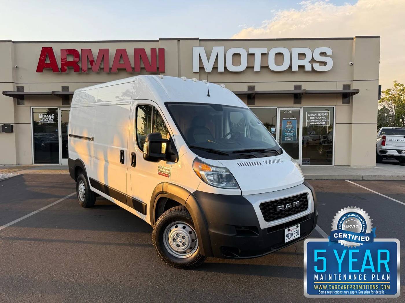 2019 Ram ProMaster Cargo Van 1500 — Cargo Van — 100,699 mi — Roseville, CA