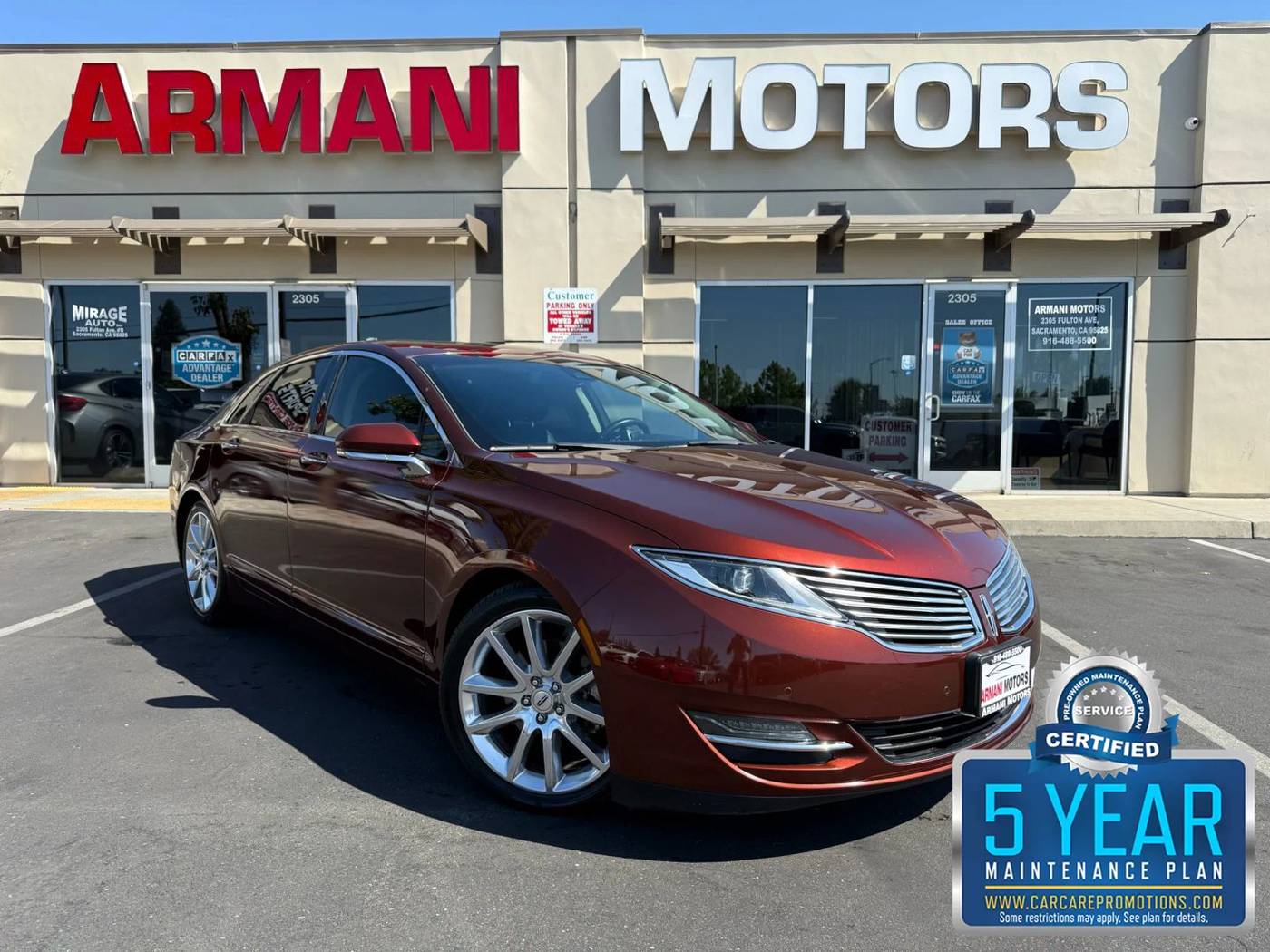 2016 Lincoln MKZ FWD — Sedan — 92,067 mi — Roseville, CA