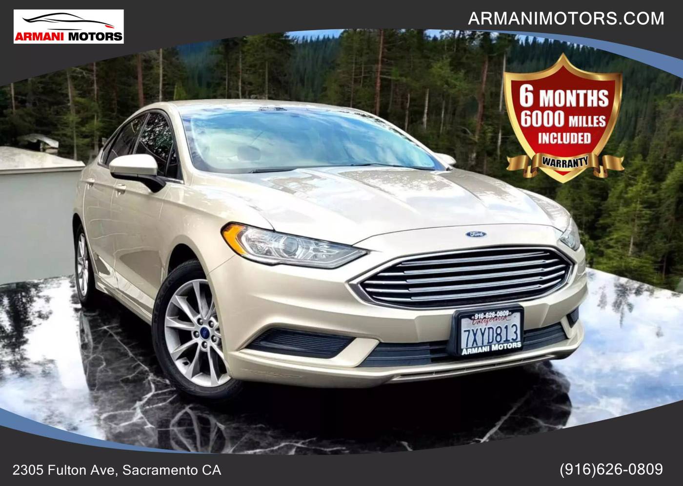 2017 Ford Fusion SE — Sedan — 98,827 mi — Roseville, CA