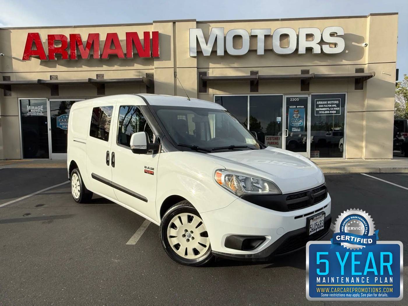 2016 Ram ProMaster City Cargo Van Tradesman SLT — Minivan — 70,479 mi — Roseville, CA
