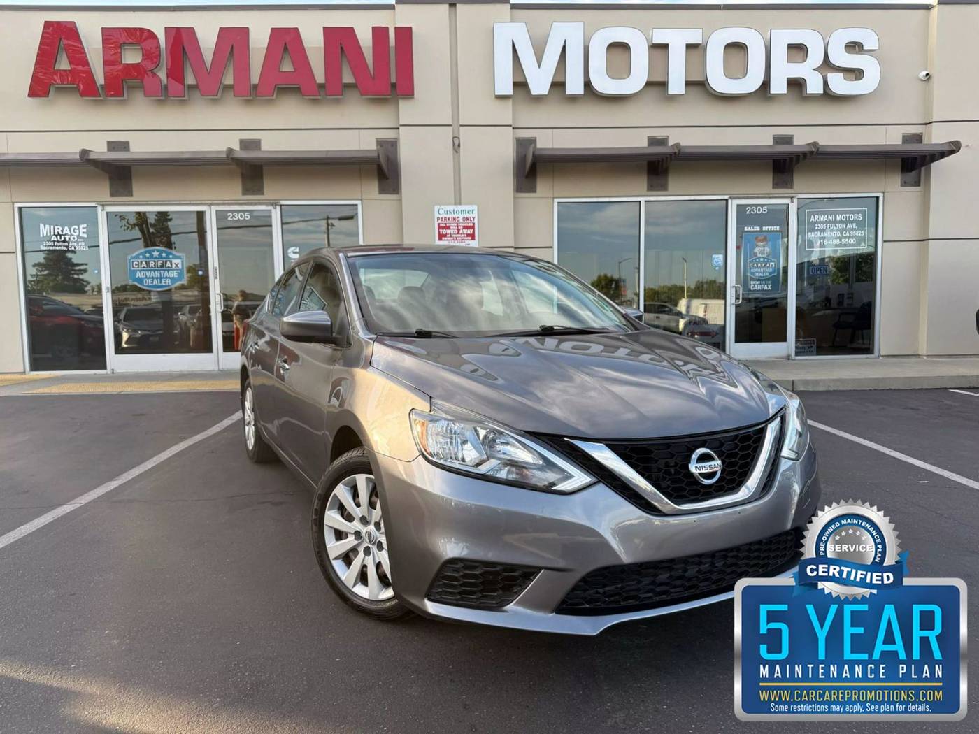 2017 Nissan Sentra SV — Sedan — 92,881 mi — Roseville, CA