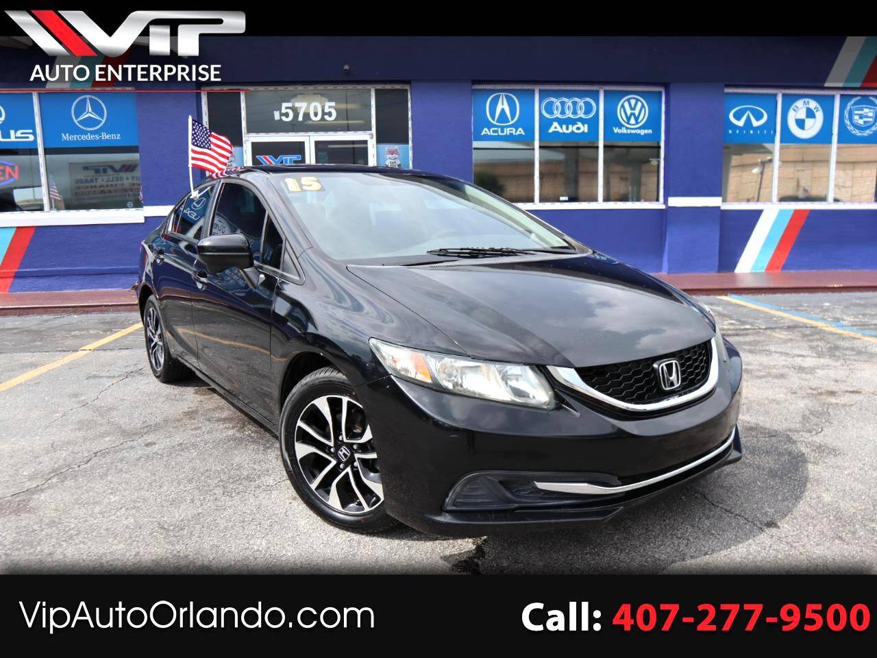 2015 Honda Civic EX — Sedan — 100,575 mi — Orlando, FL