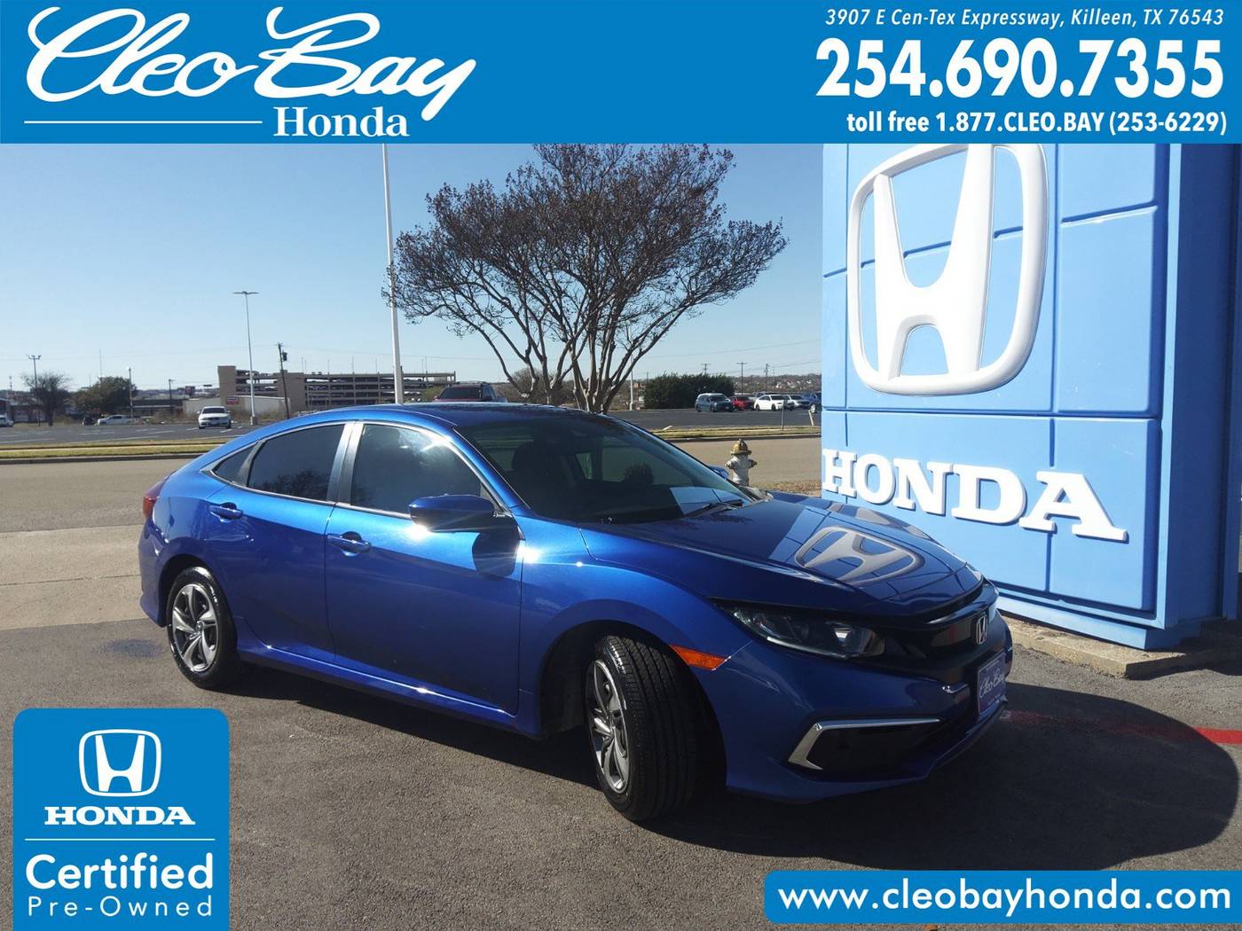 2020 Honda Civic LX — Sedan — 22,339 mi — Killeen, TX