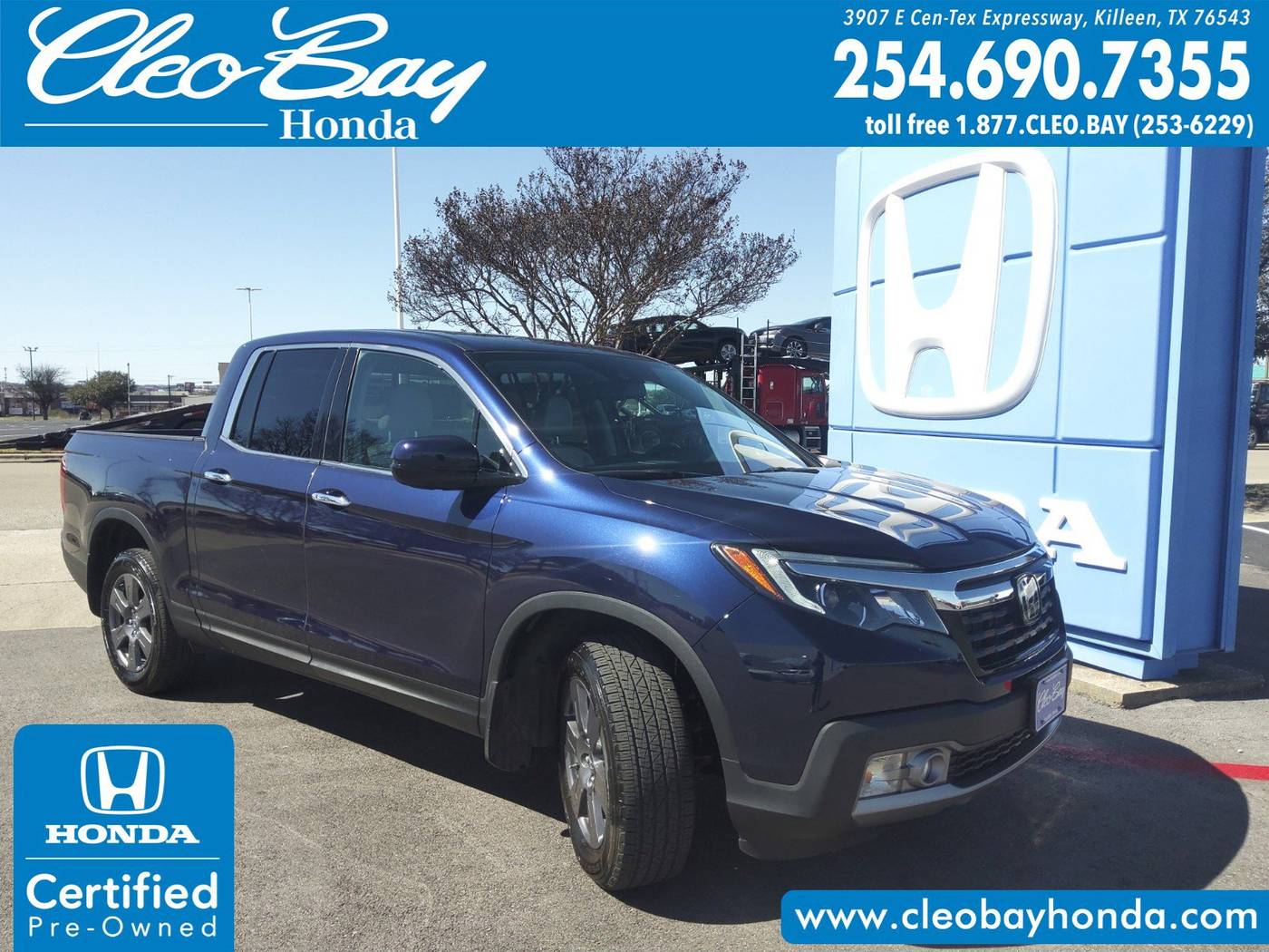 2020 Honda Ridgeline RTL-E — Pickup Truck — 16,468 mi — Killeen, TX