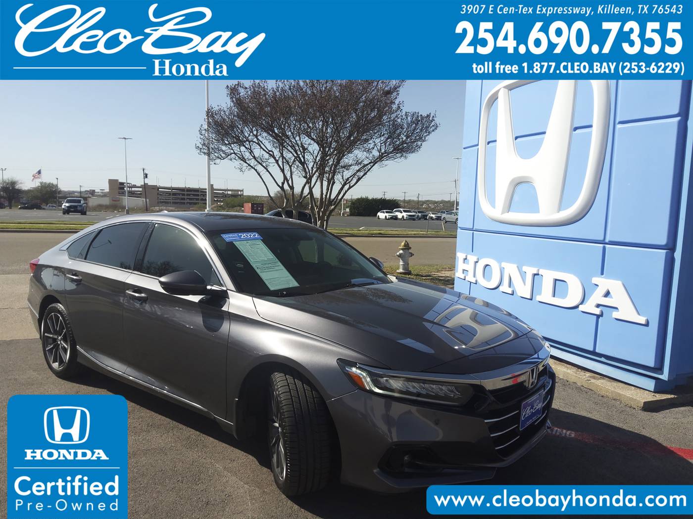 2022 Honda Accord EX-L — Sedan — 35,149 mi — Killeen, TX