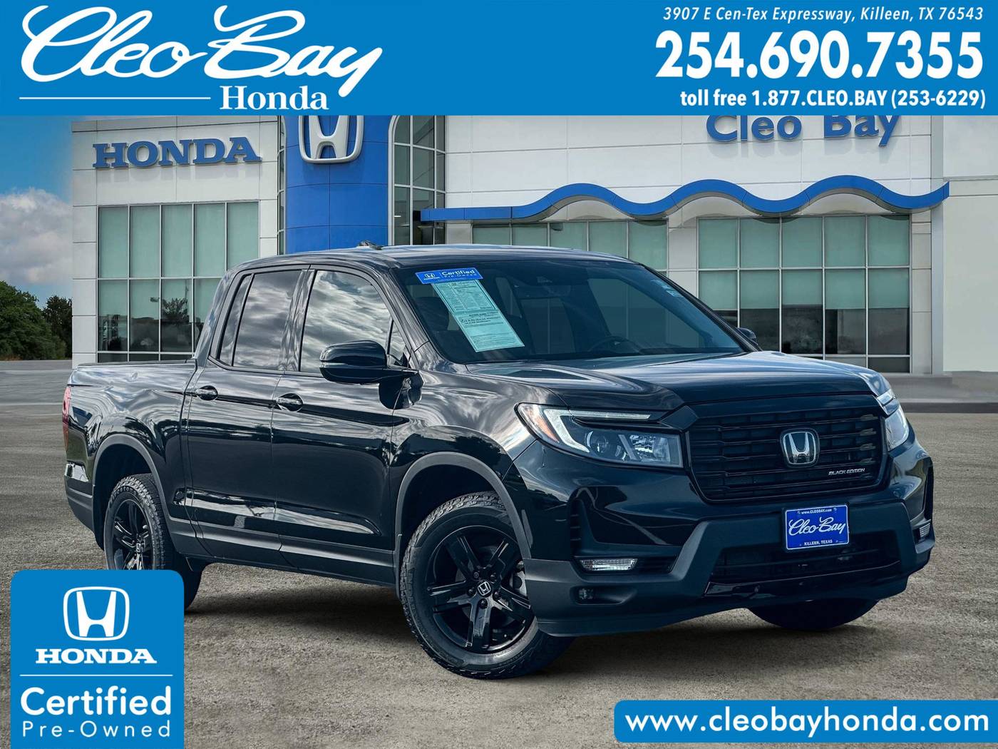 2023 Honda Ridgeline Black Edition — Pickup Truck — 29,394 mi — Killeen, TX