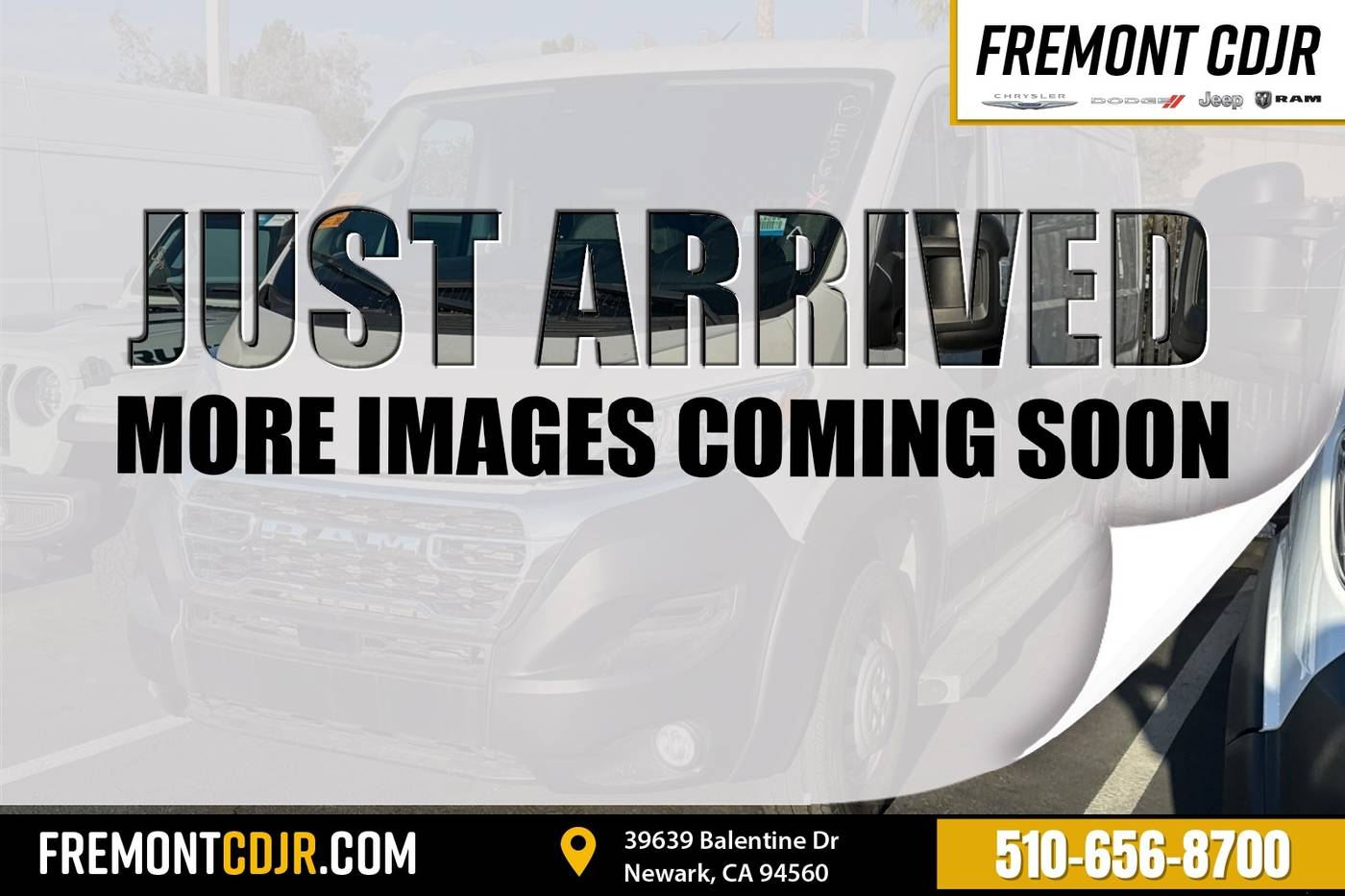 2023 Ram ProMaster Cargo Van 2500 — Cargo Van — 21,798 mi — Newark, CA