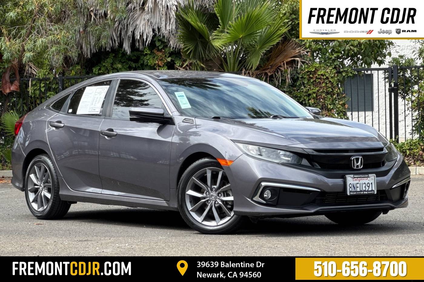 2019 Honda Civic EX — Sedan — 47,205 mi — Newark, CA