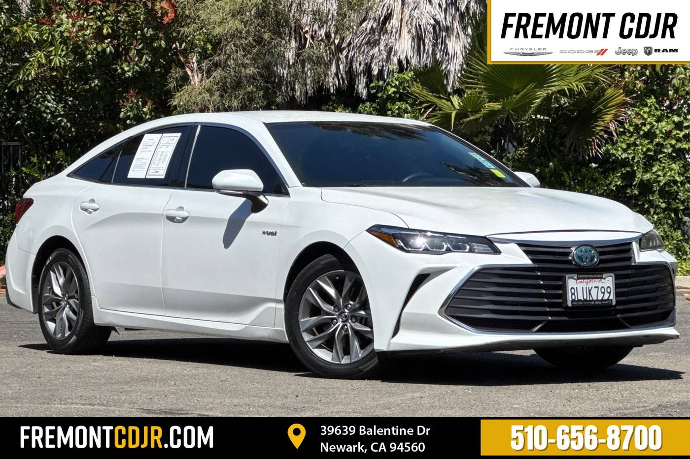 2019 Toyota Avalon Hybrid XLE — Sedan — 80,669 mi — Newark, CA