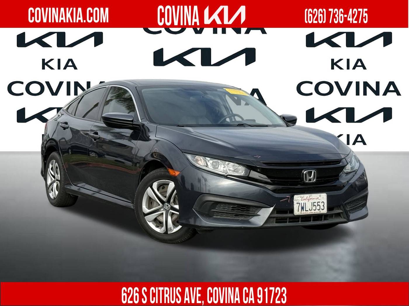 2016 Honda Civic LX — Sedan — 174,434 mi — Covina, CA