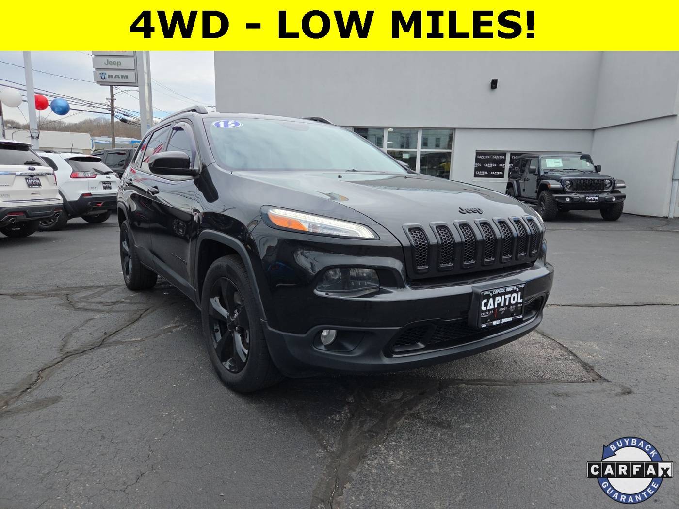 2015 Jeep Cherokee Latitude Altitude — SUV — 71,609 mi — New London, CT