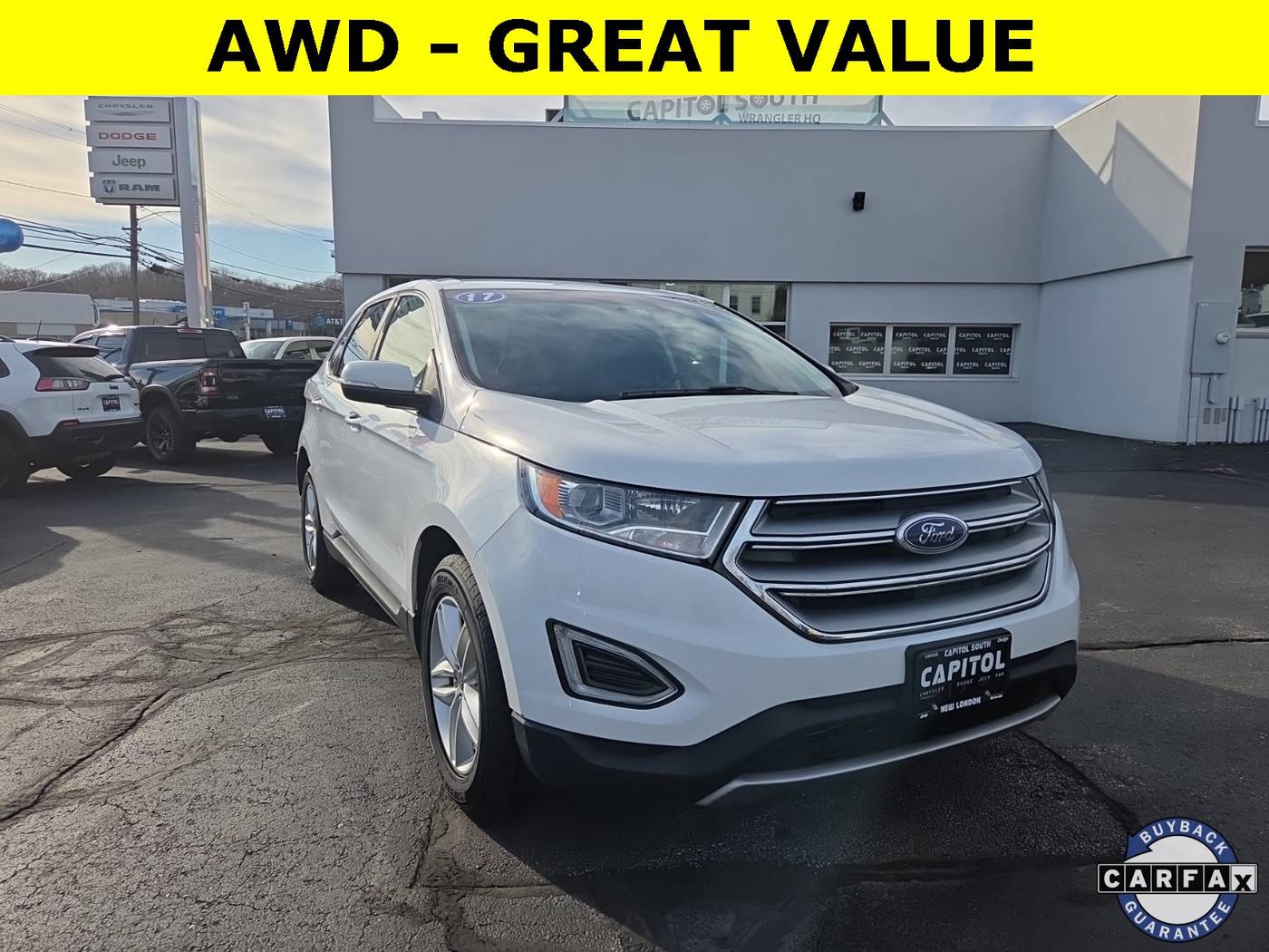 2017 Ford Edge SEL — SUV — 113,229 mi — New London, CT