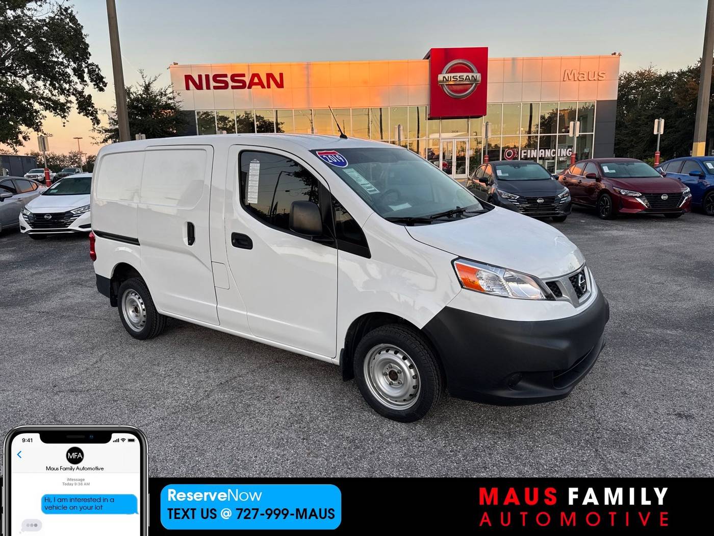 2019 Nissan NV200 Compact Cargo S — Cargo Van — 25,100 mi — New Port Richey, FL