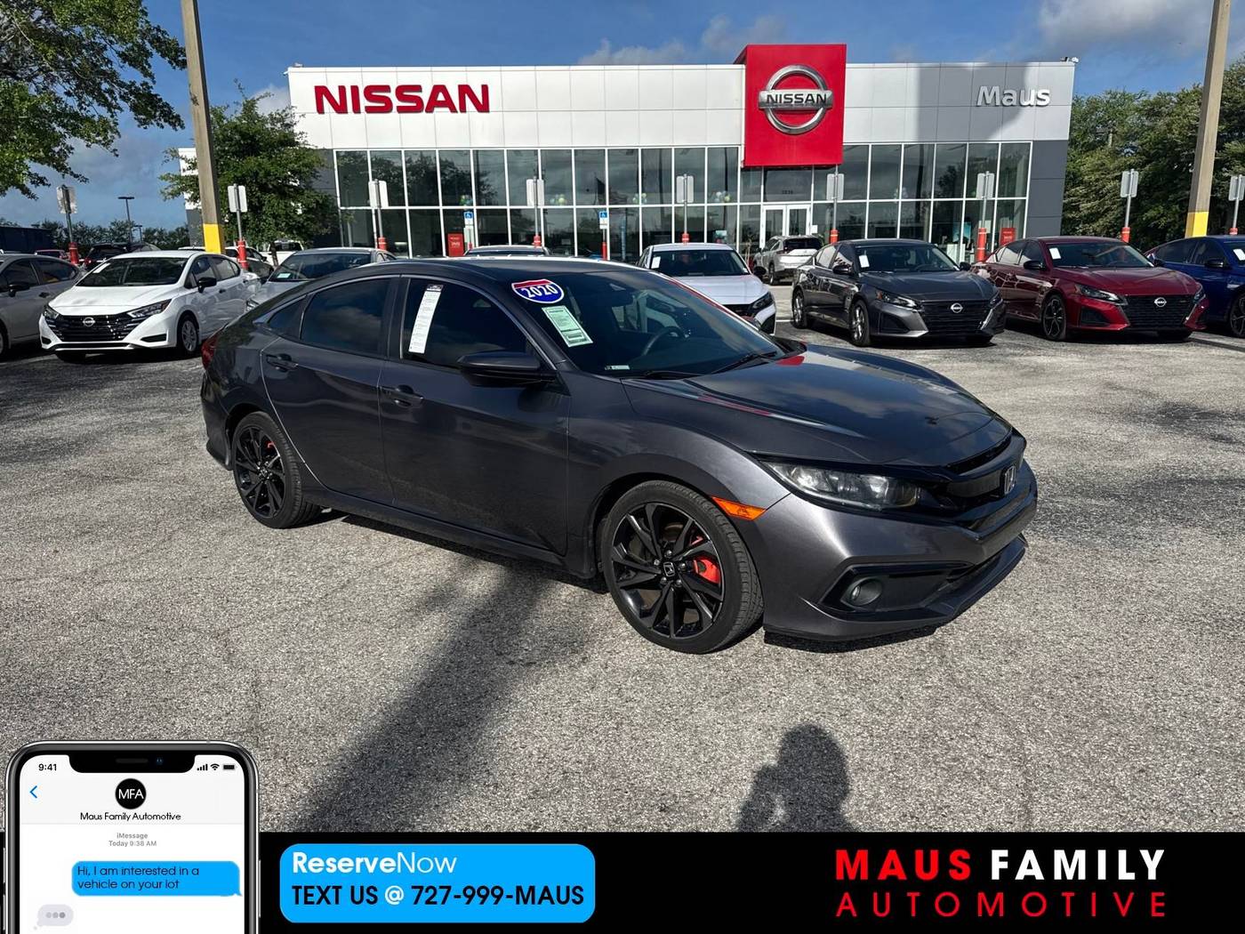 2020 Honda Civic Sport — Sedan — 44,948 mi — New Port Richey, FL