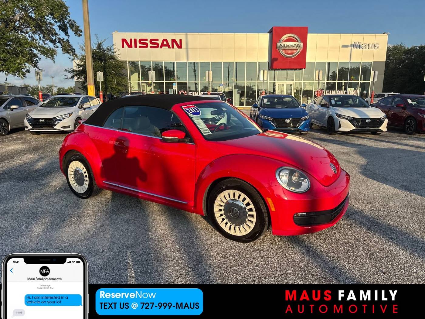 2013 Volkswagen Beetle 2.5 — Convertible — 73,498 mi — New Port Richey, FL