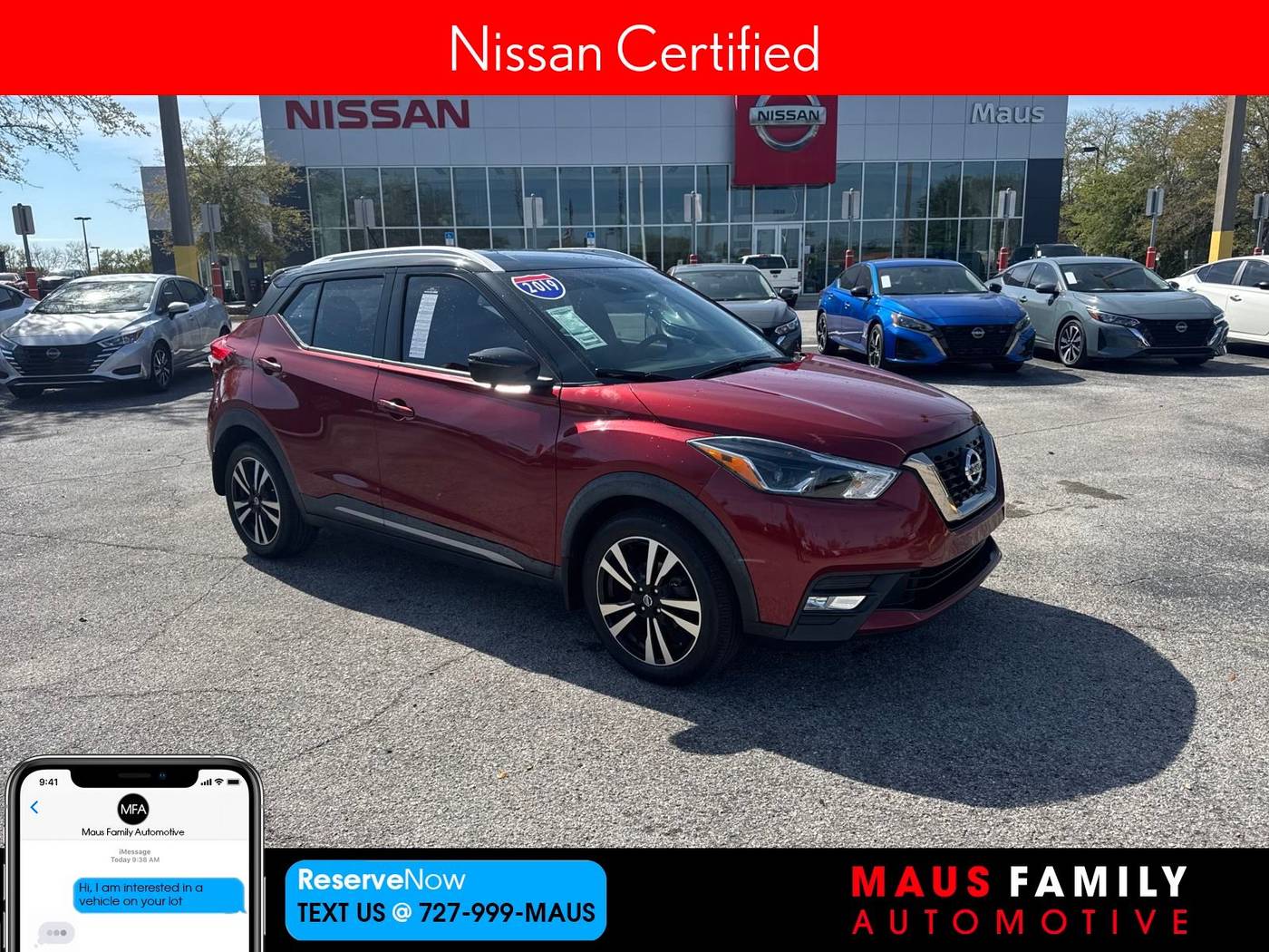 2019 Nissan Kicks SR — SUV — 45,567 mi — New Port Richey, FL