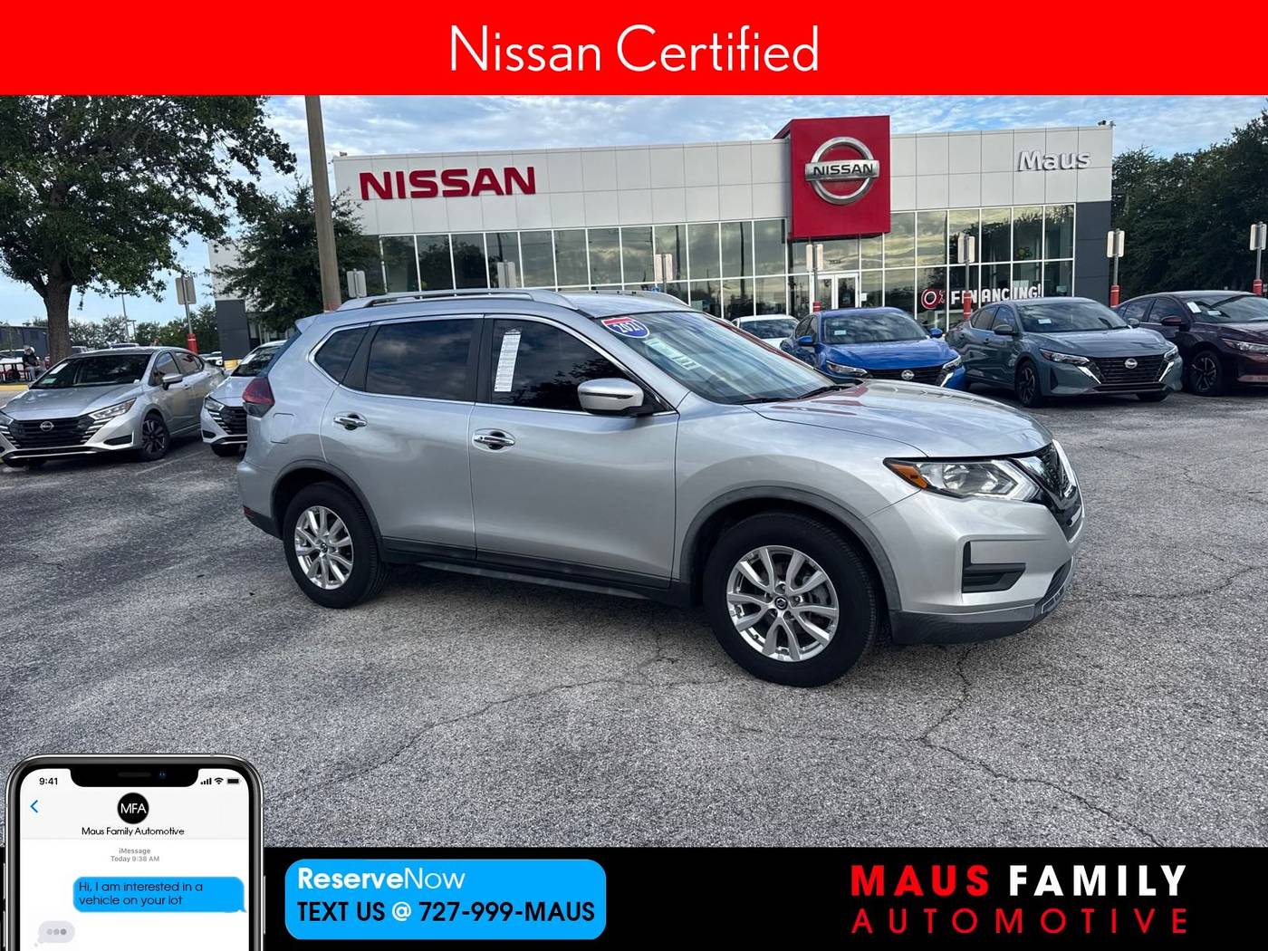 2020 Nissan Rogue SV — SUV — 52,066 mi — New Port Richey, FL