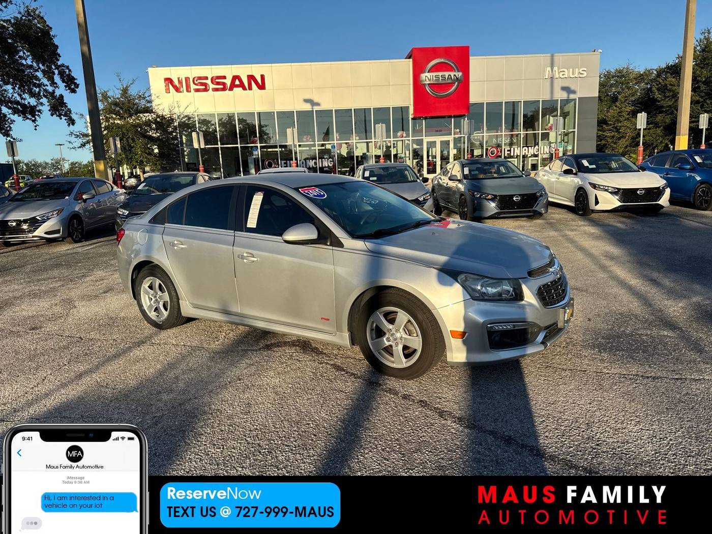 2015 Chevrolet Cruze 1LT — Sedan — 82,296 mi — New Port Richey, FL