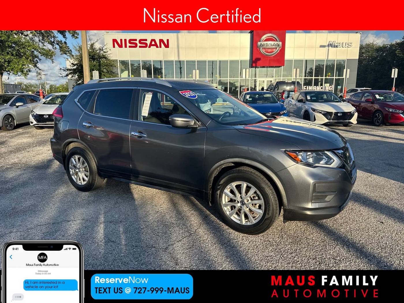 2020 Nissan Rogue SV — SUV — 48,846 mi — New Port Richey, FL