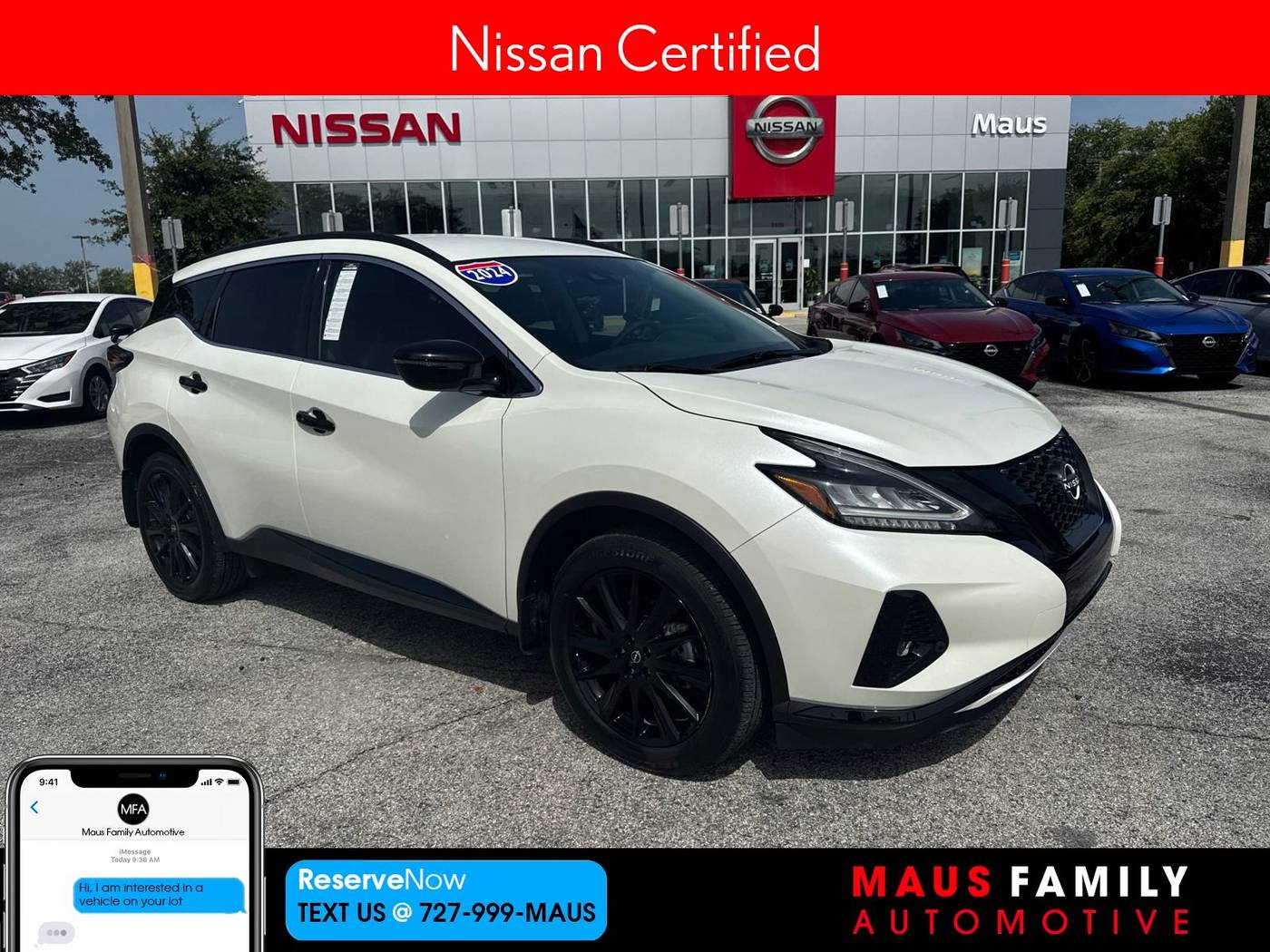 2024 Nissan Murano SV — SUV — 13,235 mi — New Port Richey, FL