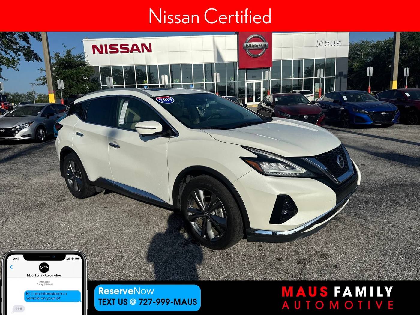 2019 Nissan Murano Platinum — SUV — 36,431 mi — New Port Richey, FL