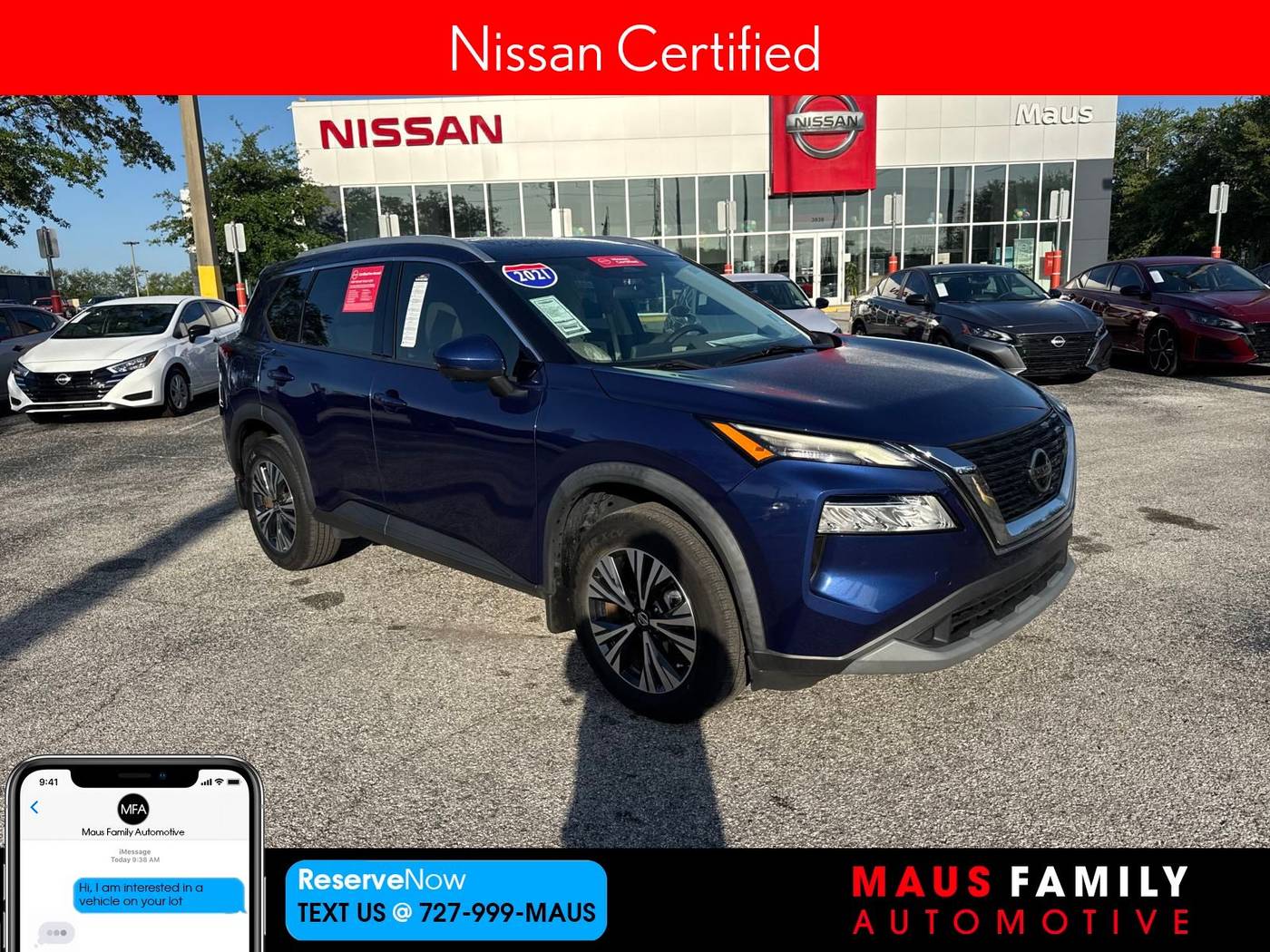 2021 Nissan Rogue SV — SUV — 58,441 mi — New Port Richey, FL