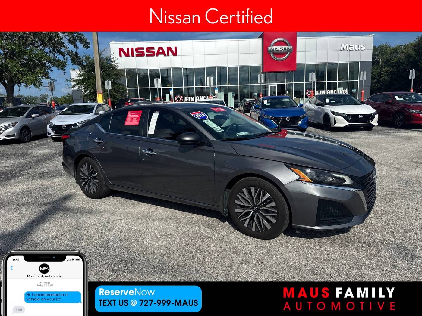 2024 Nissan Altima SV — Sedan — 12,537 mi — New Port Richey, FL