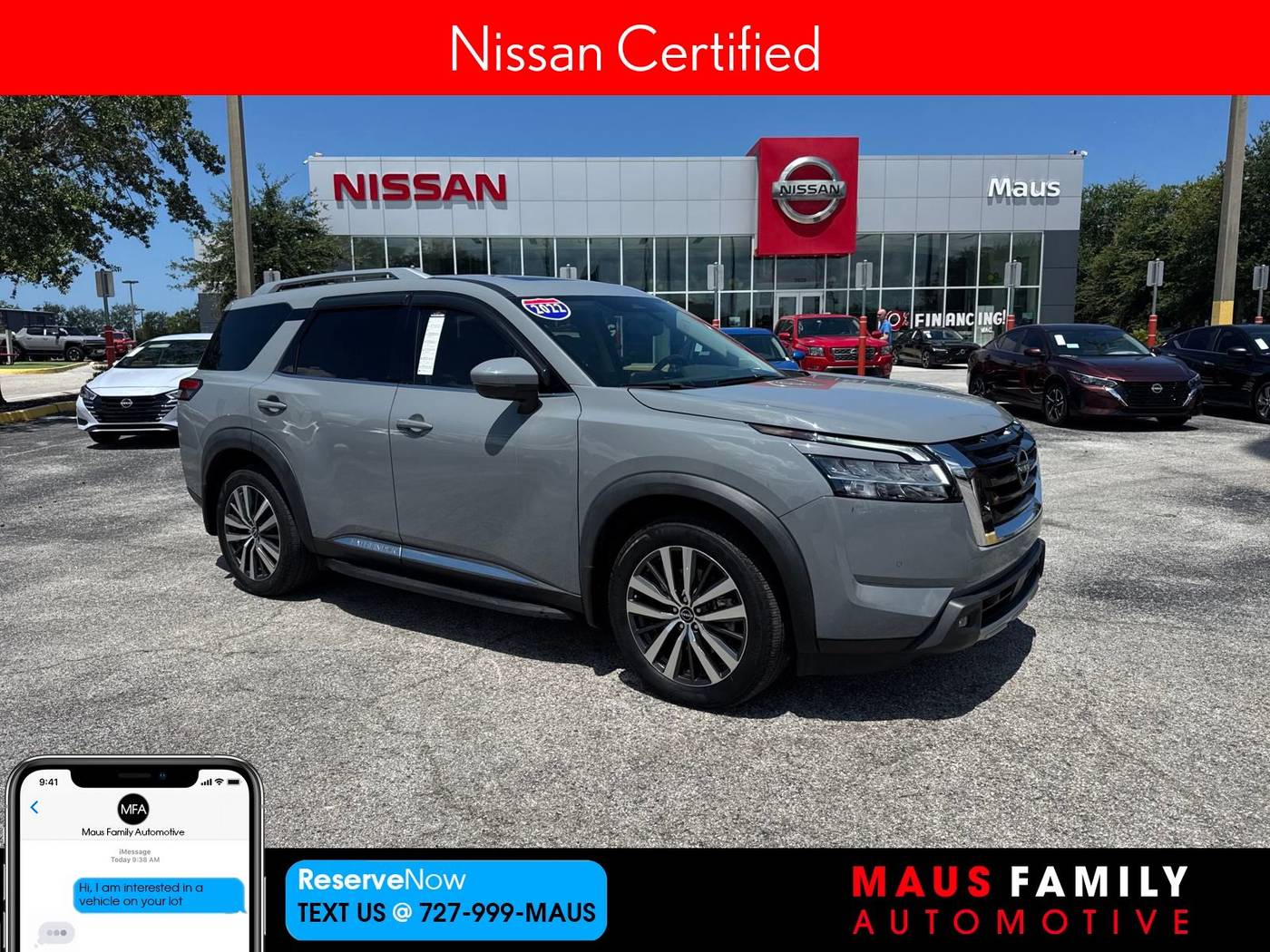 2022 Nissan Pathfinder Platinum — SUV — 16,903 mi — New Port Richey, FL