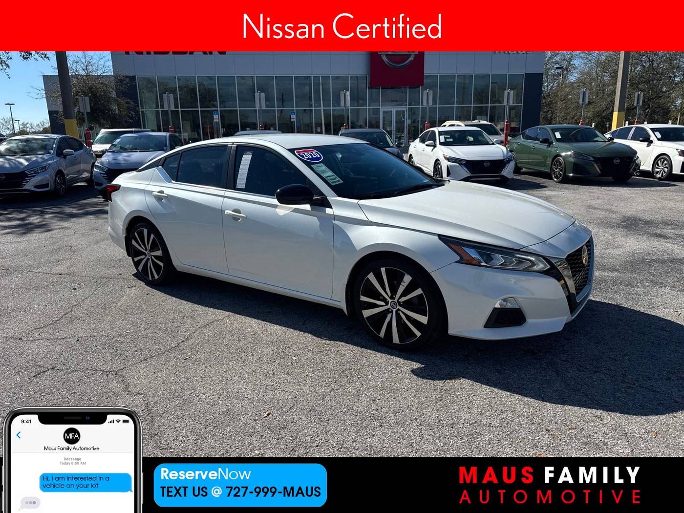 2020 Nissan Altima SR — Sedan — 50,706 mi — New Port Richey, FL